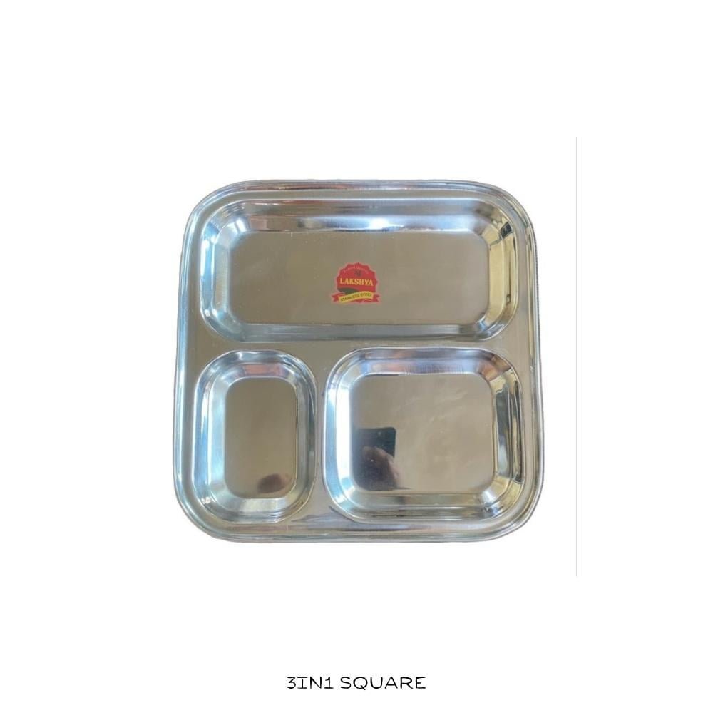 Compartment Plate 3 In 1 Dosa Plate
