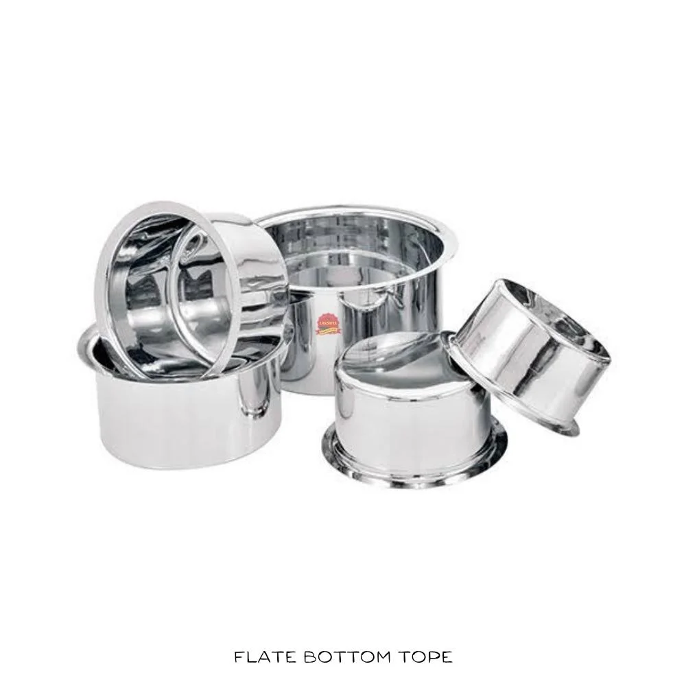 Stainless Steel Tope (Bhagona) 22G Flat Bottom