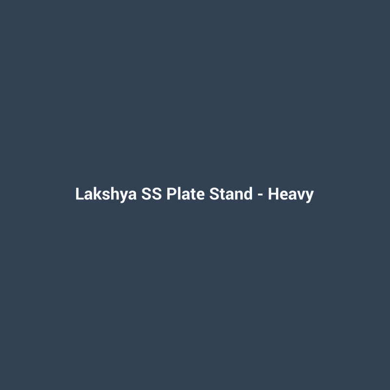 Stainless Steel Plate Stand - Heavy