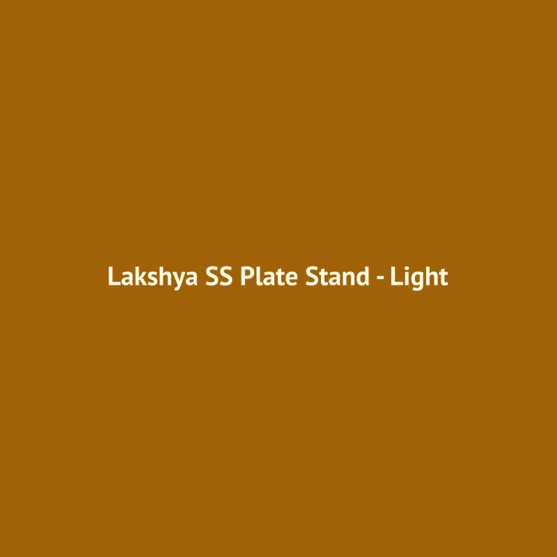 Stainless Steel Plate Stand - Light