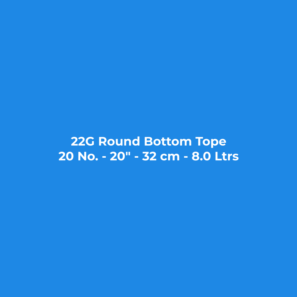 Stainless Steel Tope (Bhagona) 22G Round Bottom