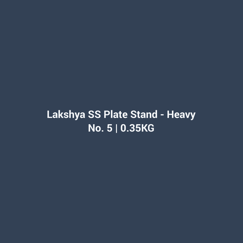 Stainless Steel Plate Stand - Heavy