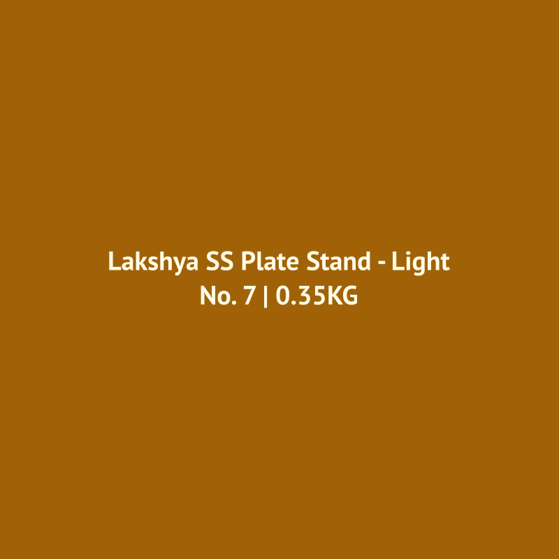 Stainless Steel Plate Stand - Light